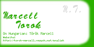 marcell torok business card